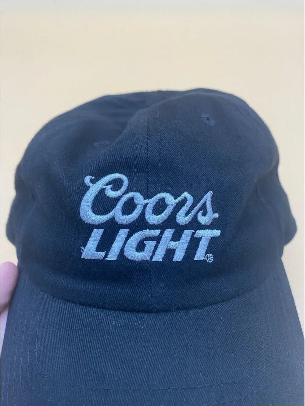 Coors Light Black & Gray Adjustable Hat - One Size Fits All